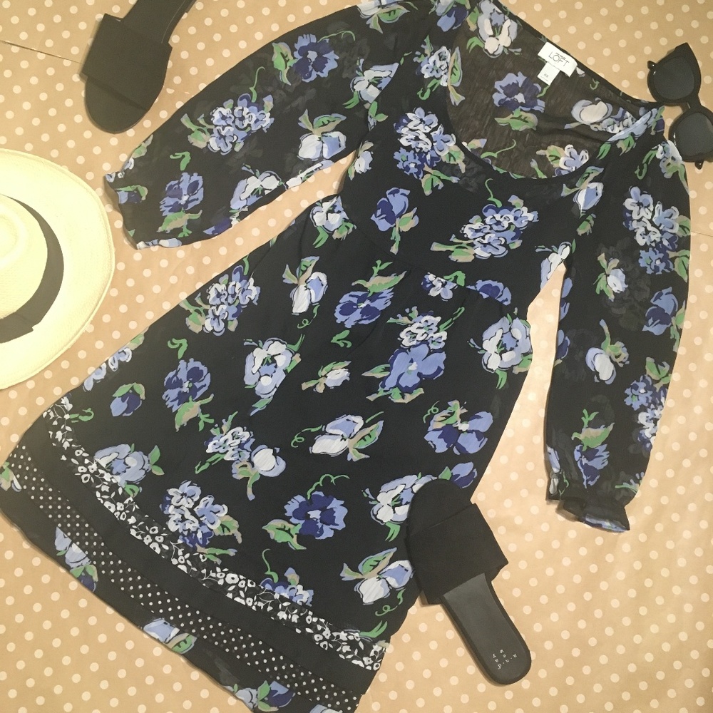 CLOSET CLOSING 8/15 - LOFT Empire Waist Dress